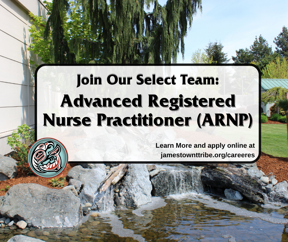 Job Location: Jamestown Family Health Clinic – Sequim, WASalary Range: $87.99 - $88.00 HourlyPosition Type: Per Diem