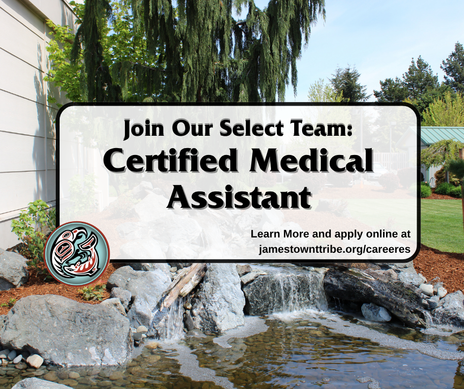 Job Location: Jamestown Family Health Clinic – Sequim, WASalary Range: $23.21-$30.17 HourlyPosition Type: Full Time