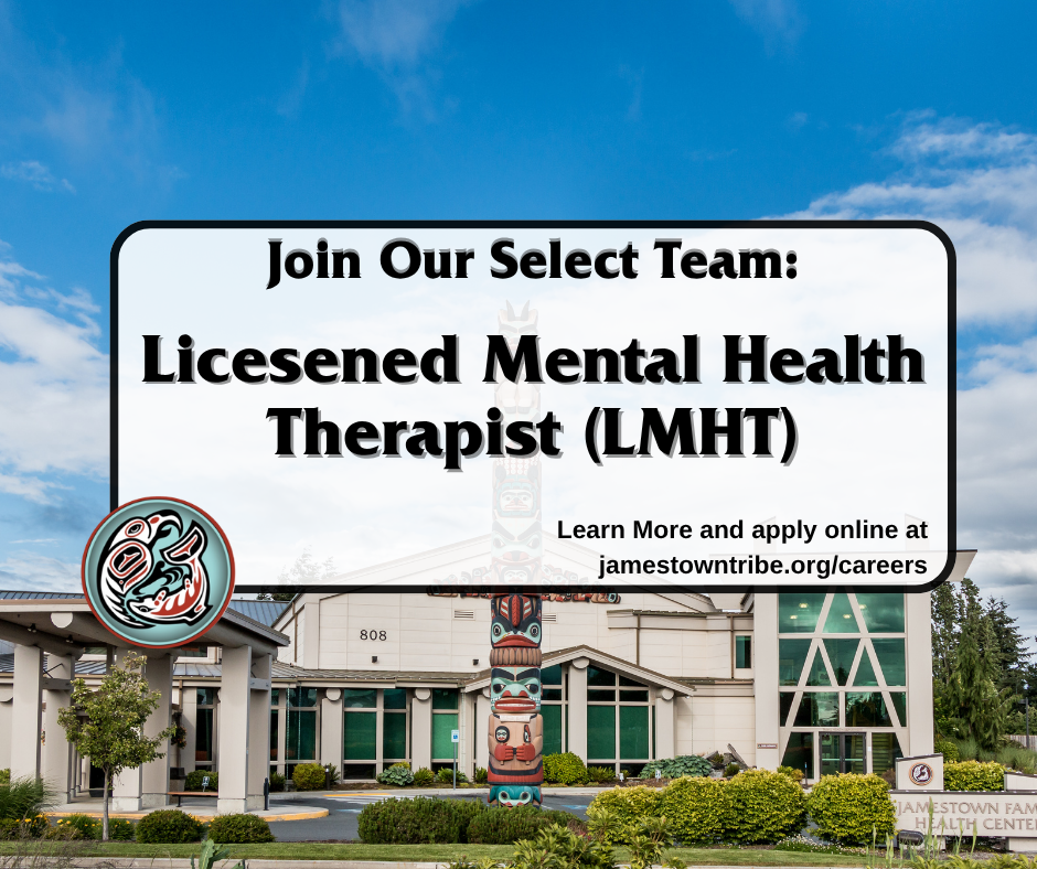 Job Location: Jamestown Family Health Clinic - Sequim, WASalary Range: $69,892.00 - $97,848.00Position Type: Full Time